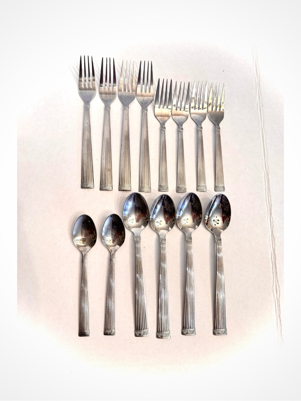 Cambridge Stainless Steel CORTINA Flatware Lot Of 14 Pieces Silverware China